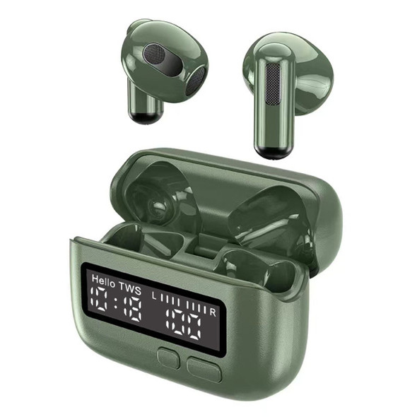 Wireless Earbuds Earphone , Retro ENC Noise Reduction Stereo Sound 5.2 with LED Power Display, For Sports Game (Green) product image
