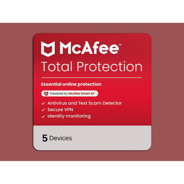 McAfee Total Protection 5-Device, 1- or 2-Year Subscription [Digital Delivery] product image