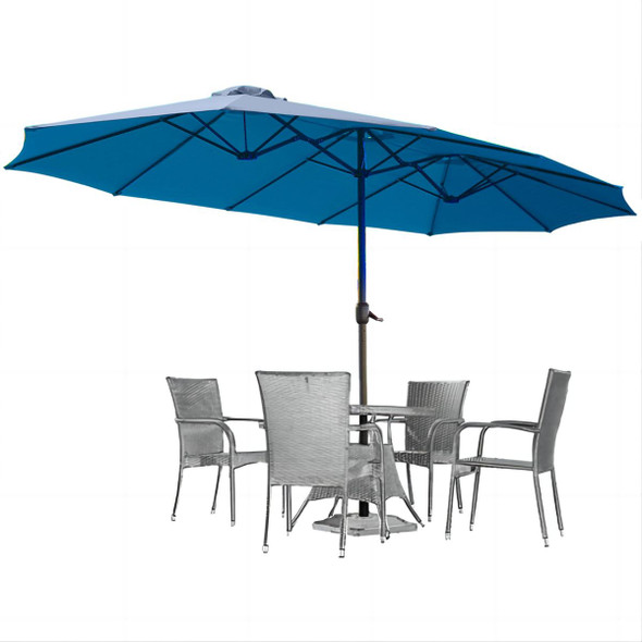 15x9 Foot Outdoor Double-Sided Patio Umbrella product image