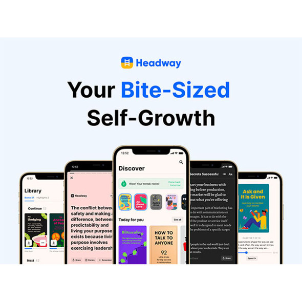 Headway: Premium Daily Book Summaries App - Lifetime Subscription  product image