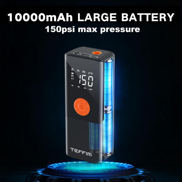 Portable Digital Pressure Gauge Tire Inflator, 10000mAh product image