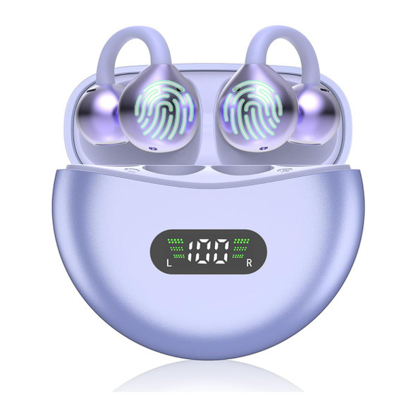 AI Translation Earbuds Real Time, Two Way 144 Languages Translator Earbuds Device for iOS Android, Wireless AI Headphones for Business Travel,Purple product image