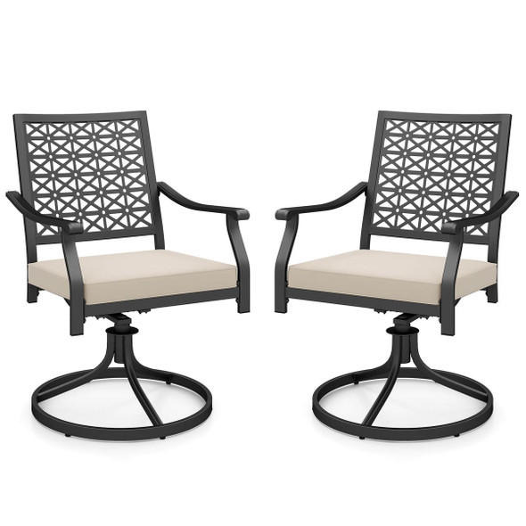 Outdoor Swivel Chairs with Padded Cushions  product image