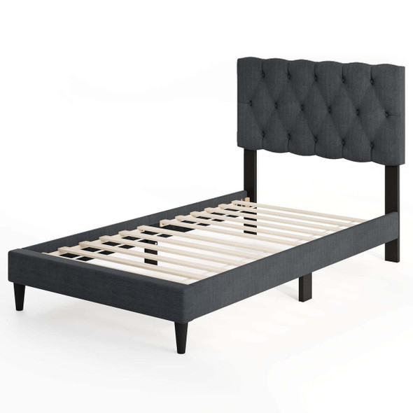 Bed Frame with Button-Tufted Headboard  product image
