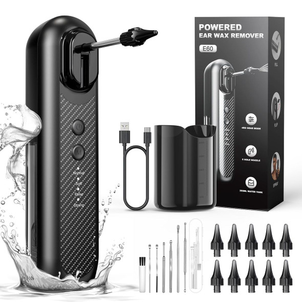 Electric Ear Wax Removal Upgraded Irrigation System 4 Modes Water Powered Cleaner Kit product image