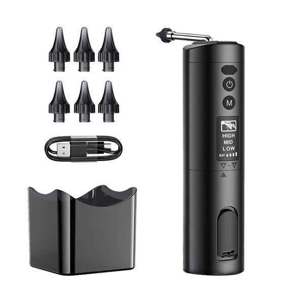 Ear Wax Removal Kit Waterproof Ear Cleaning Tool with 6 Reusable Replacement Tips Rechargeable Electric Ear Irrigation Flushing System product image