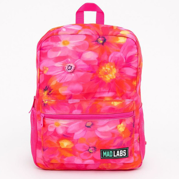18" Pink Floral Backpack with Built-In Bluetooth Speaker product image