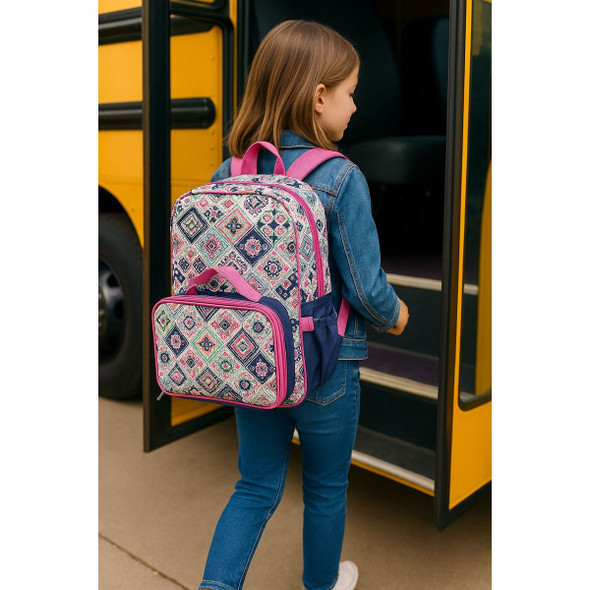 Tribal Bloom 16” Backpack and Lunch Bag Set  product image