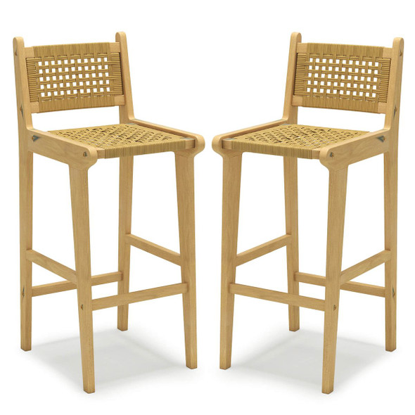 Outdoor Patio Bar Height Teak Wood Bar Stool product image