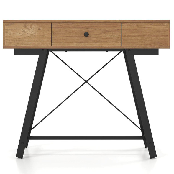 Vanity Desk with Flip Top Mirror and Built-In Power Outlets product image