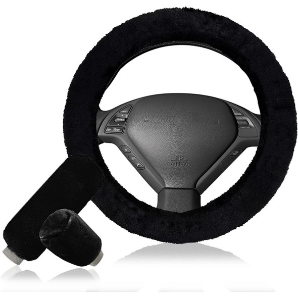 Fluffy Sheepskin Steering Wheel Cover product image
