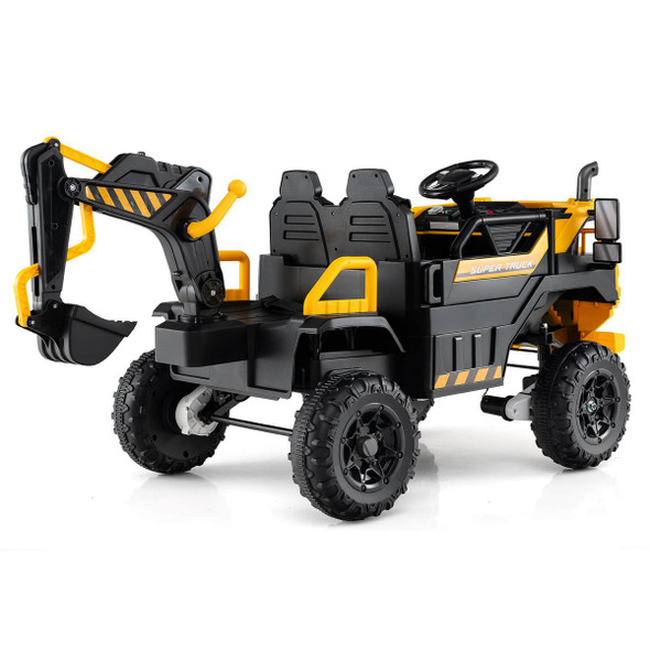 Kids' 24V Ride-On Excavator with Remote Control product image