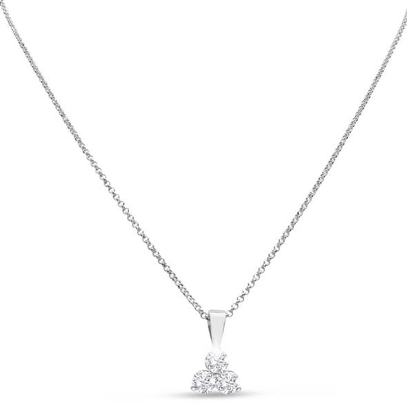 1 Carat Lab Created Diamond Triangle Necklace product image