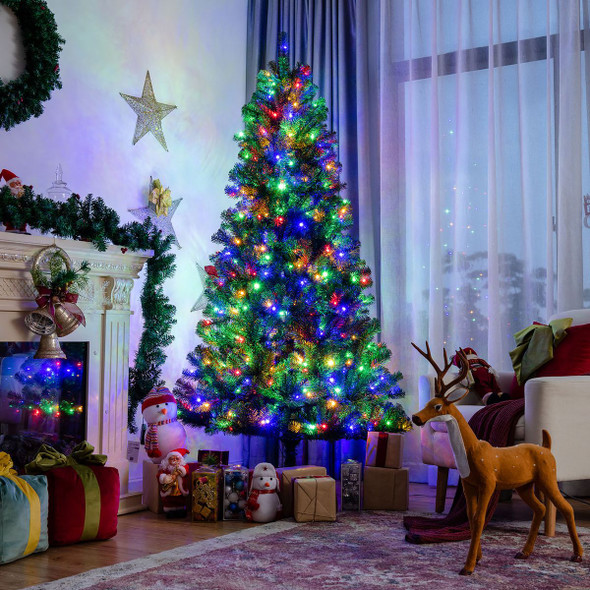 Pre-Lit Hinged Christmas Tree with Remote Control product image