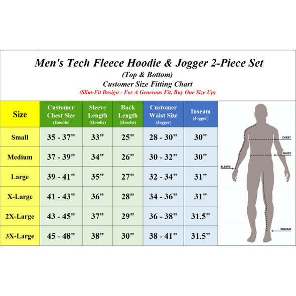 Men's Tech Fleece Hoodie & Jogger Set (1- or 2-Pack) product image
