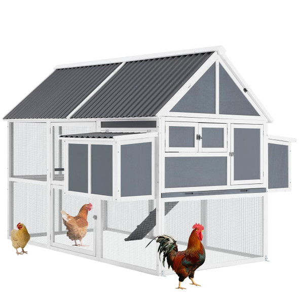84” Wooden Hen House Poultry Cage  product image