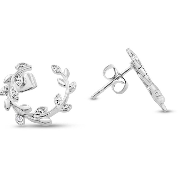Vine Leaf Diamond Earrings product image