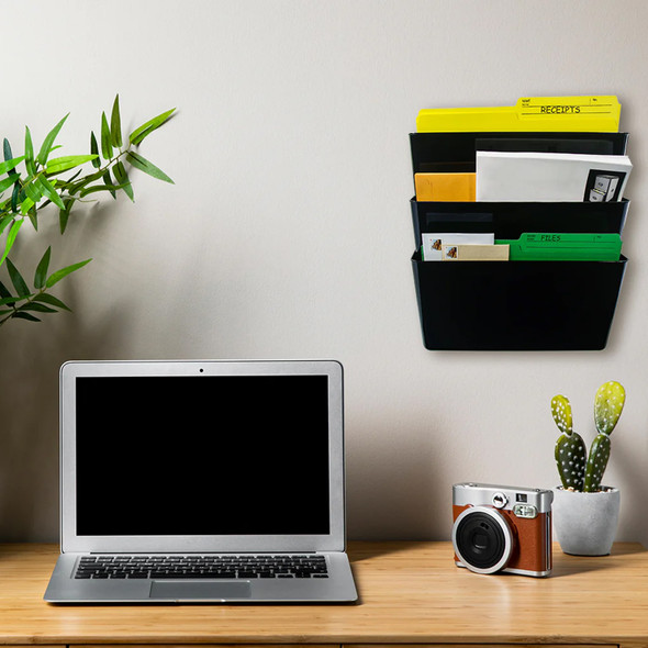 DocuPocket Stackable Three-Pocket Wall File product image