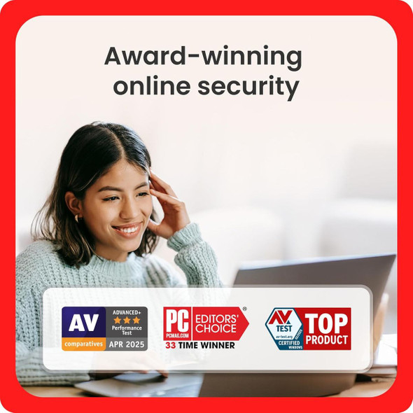 McAfee Total Protection Antivirus 1 Device: 1-Year Subscription product image
