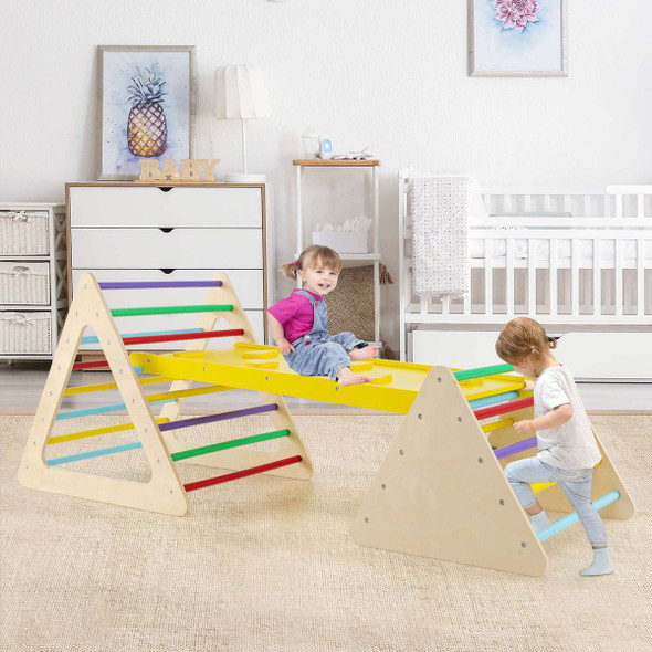 5-in-1 Wooden Toddler Climbing Play Set (3-Pieces) product image