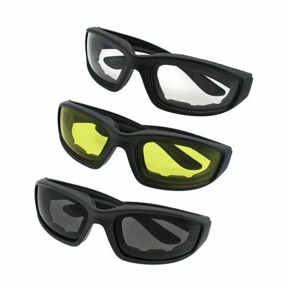 Motorcycle Sports Biker Riding Glasses (3-Pack) product image