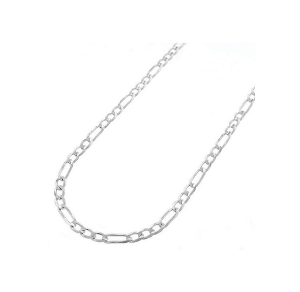 Sterling Silver Italian 3mm Figaro Link Chain Necklace product image