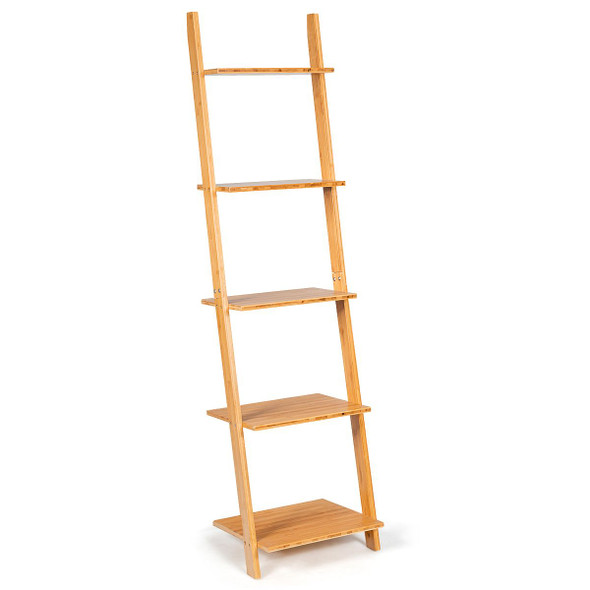 5-Tier Bamboo Ladder Shelf  product image