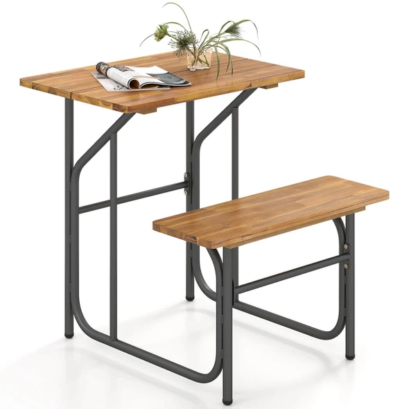 Patio Table and One Sided Bench Set (1 or 2-Pack) product image