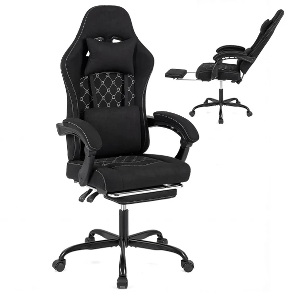 Adjustable Computer Chair with 90°-135° Reclining Backrest  product image