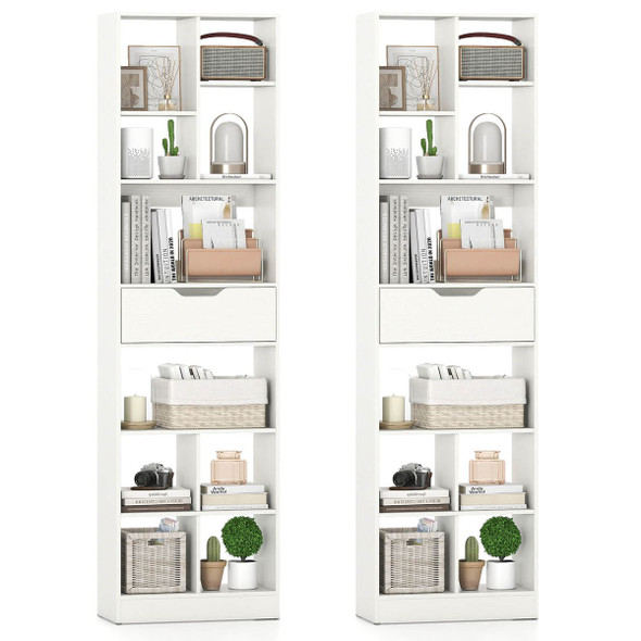 71” Bookcase with Cubes and Pull-Out Drawer product image