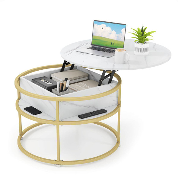 31.5” Lift Top Coffee Table with Hidden Storage product image