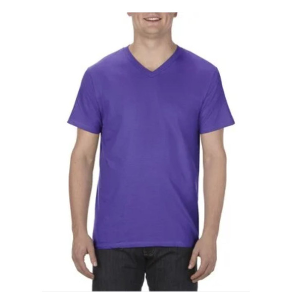 Alstyle Adult Ringspun Cotton V-Neck T-Shirt (Size Small) product image