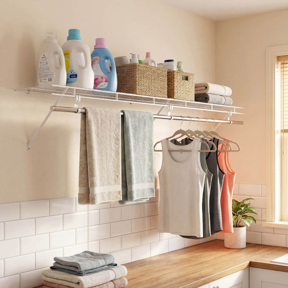 Closet Shelf with Hanging Rod product image