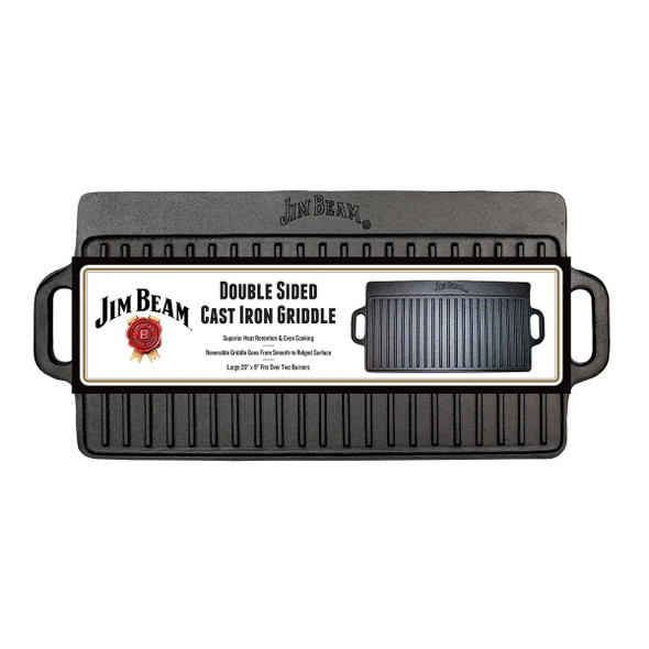 Jim Beam Cast Iron Reversible Grill/Griddle product image