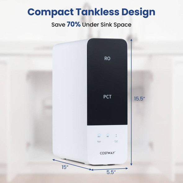 Tankless Under-Sink RO System with 8-Stage Filtration (600/800 GPD) product image