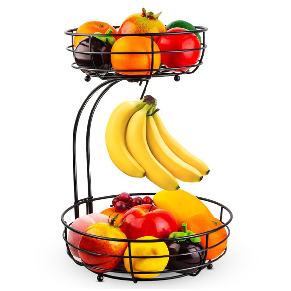 2-Tier Detachable Wire Fruit Basket product image