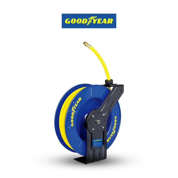 Goodyear Air Hose Reel - 1/2" x 65' Ft, 300 PSI Max, 1/4" NPT Connections product image