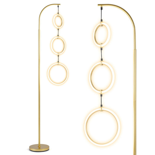 3-Circle Dimmable LED Floor Lamp  product image