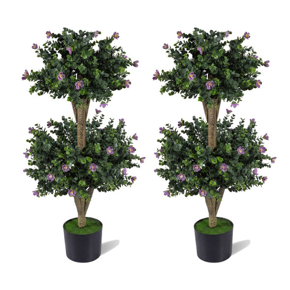 Artificial Double Ball Boxwood Topiary Tree (2-Pack) product image