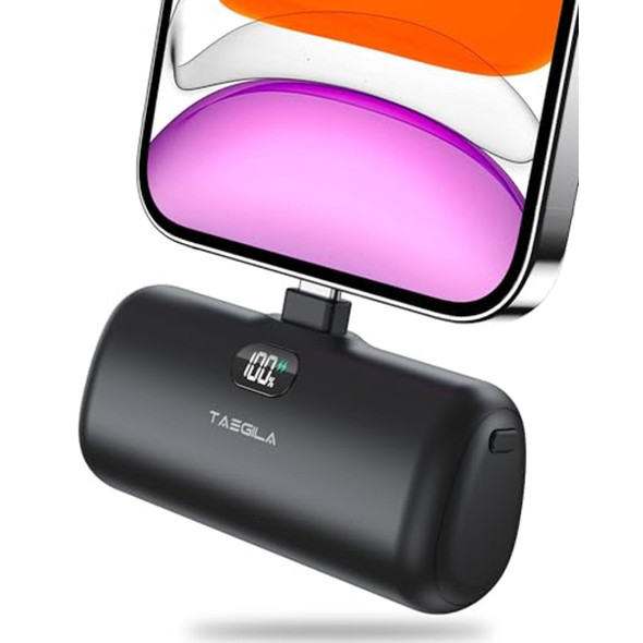 Small Portable Charger with Built-In Cable  product image
