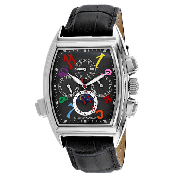 Christian Van Sant Men's Grandeur Black Dial Watch product image