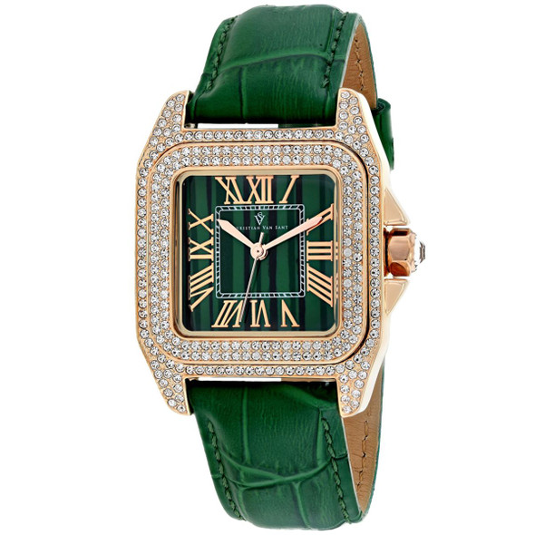 Christian Van Sant Women's Radieuse Green Dial Watch product image