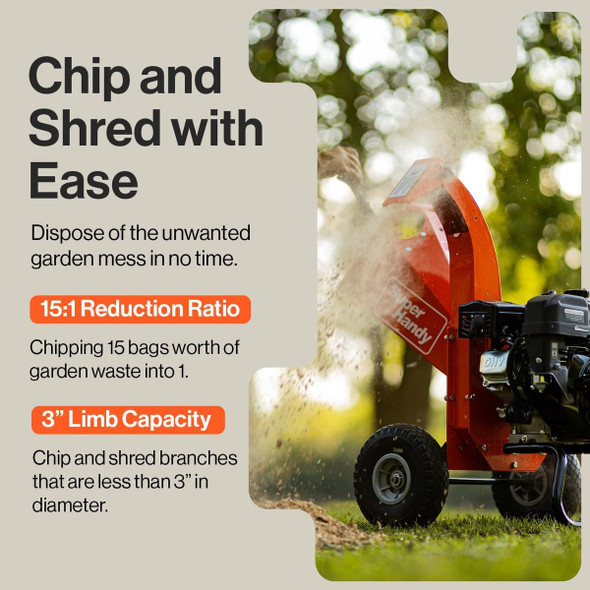 SuperHandy Mini Wood Chipper and Shredder product image