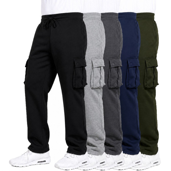 Men's Modern Fit Fleece Lined Joggers (3-Pack) product image