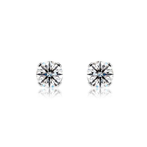 1 1/2 Carat Lab Created Diamond Stud Earrings in White Gold product image
