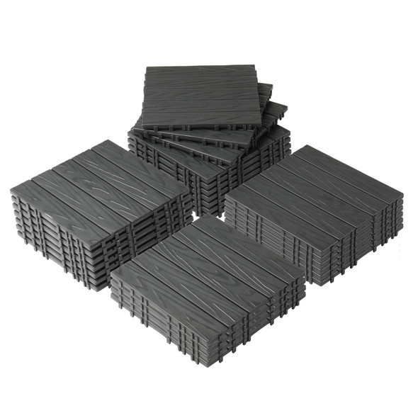 Waterproof Plastic Interlocking Deck Tiles (27-Pieces) product image