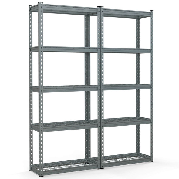 5-Tier Heavy Duty Metal Shelving Unit (2-Piece) product image