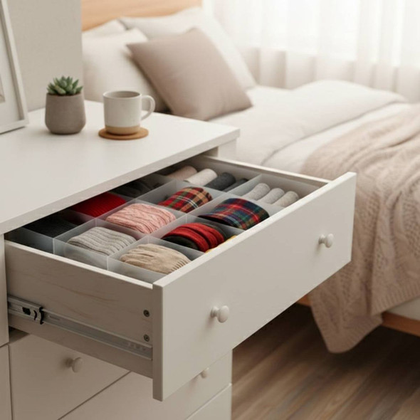 Foldable Storage Box Organizer with 12 Compartments (2-Pack) product image