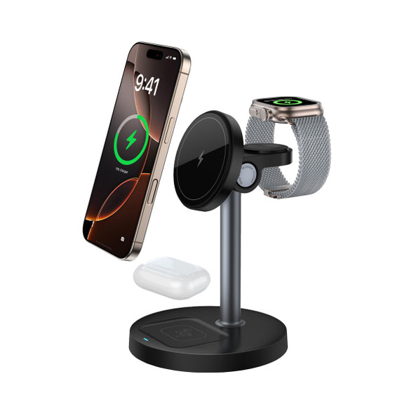 Magnetic 3-in-1 Wireless Charging Station for MagSafe Apple Devices product image