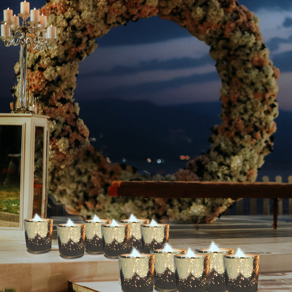 Mercury Glass Votive Tealight Candle Holder (24-Pack) product image